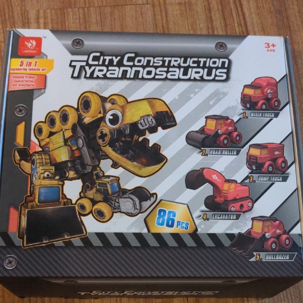 Yellow and Red Building Blocks Construction Set